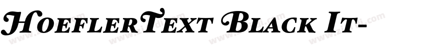 HoeflerText Black It字体转换 HoeflerText Black It字体转换